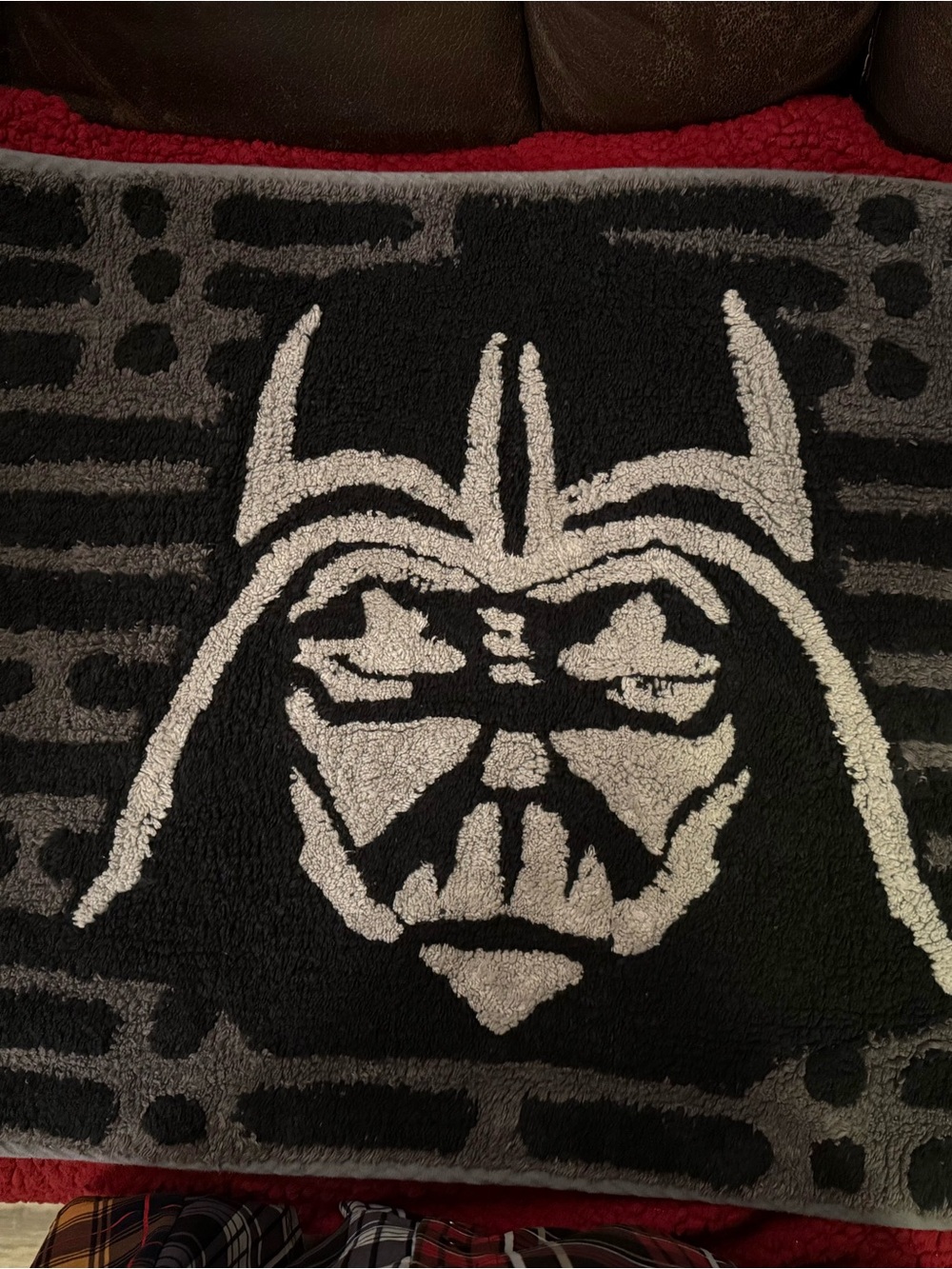 Disney Black and Gray Darth Vader Rug Accent